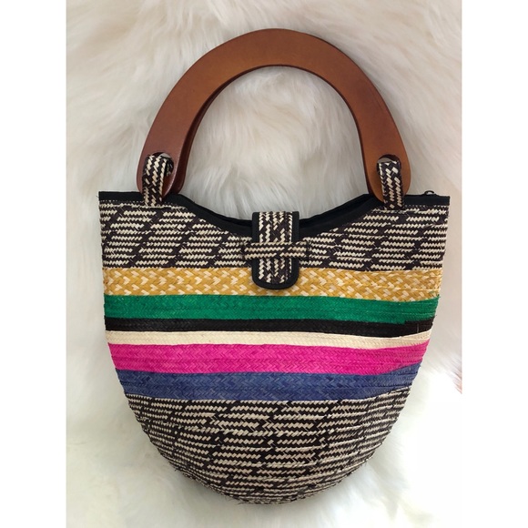 Handbags - Brown and colors handmade bag.